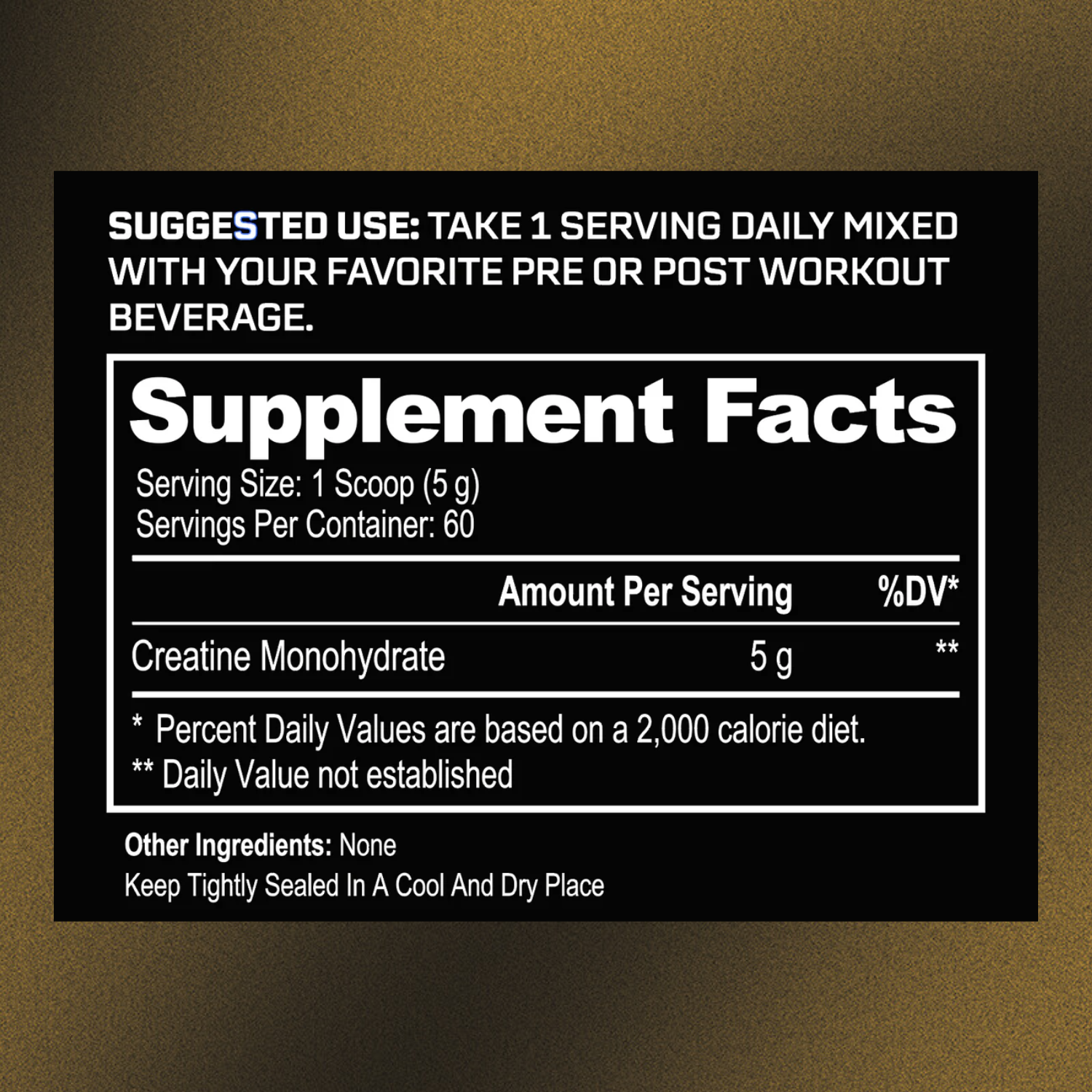 CREATINE MONOHYDRATE