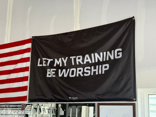 "LET MY TRAINING BE WORSHIP" FLAG